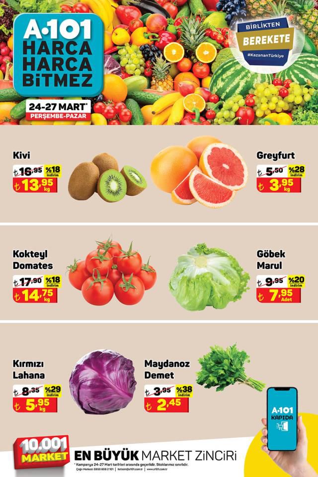 A101 hafta sonu indirimleri! 26 Mart - 1 Nisan A101 haftanın yıldızları bu hafta hangi ürünler? A101'e gelecek ürünler ve A101 fiyat listesi!