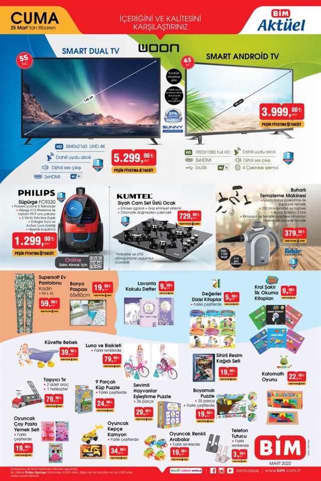 BİM aktüel ürünler kataloğu yayınlandı! 25 Mart Cuma BİM bu hafta katalog ürünleri neler? BİM'e gelecek ürünler ve BİM fiyat listesi!