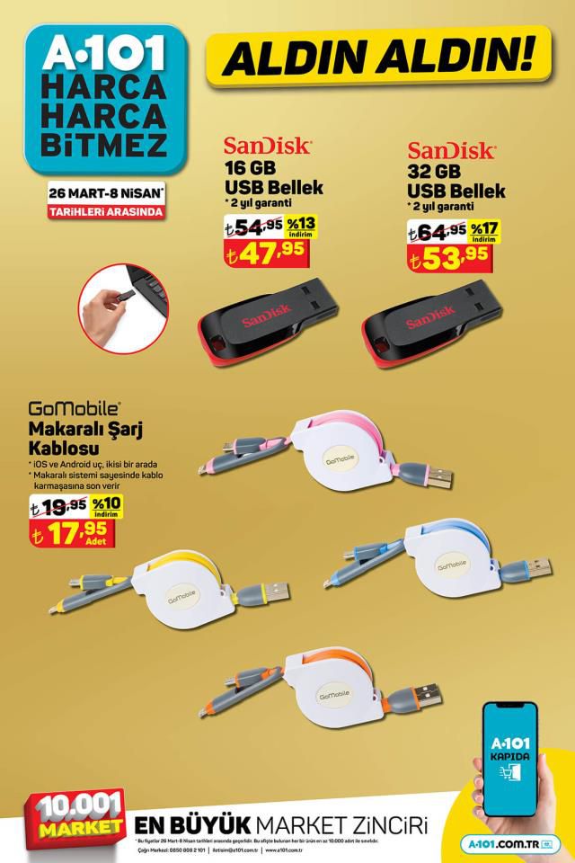 A101 aktüel ürünler kataloğu! 31 Mart A101 bu hafta katalog ürünleri neler? A101'e gelecek ürünler ve A101 fiyat listesi!