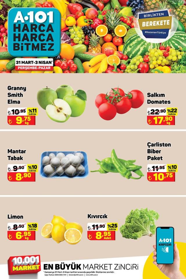 A101 hafta sonu indirimleri! 2 Nisan - 8 Nisan A101 haftanın yıldızları bu hafta hangi ürünler? A101'e gelecek ürünler ve A101 fiyat listesi!