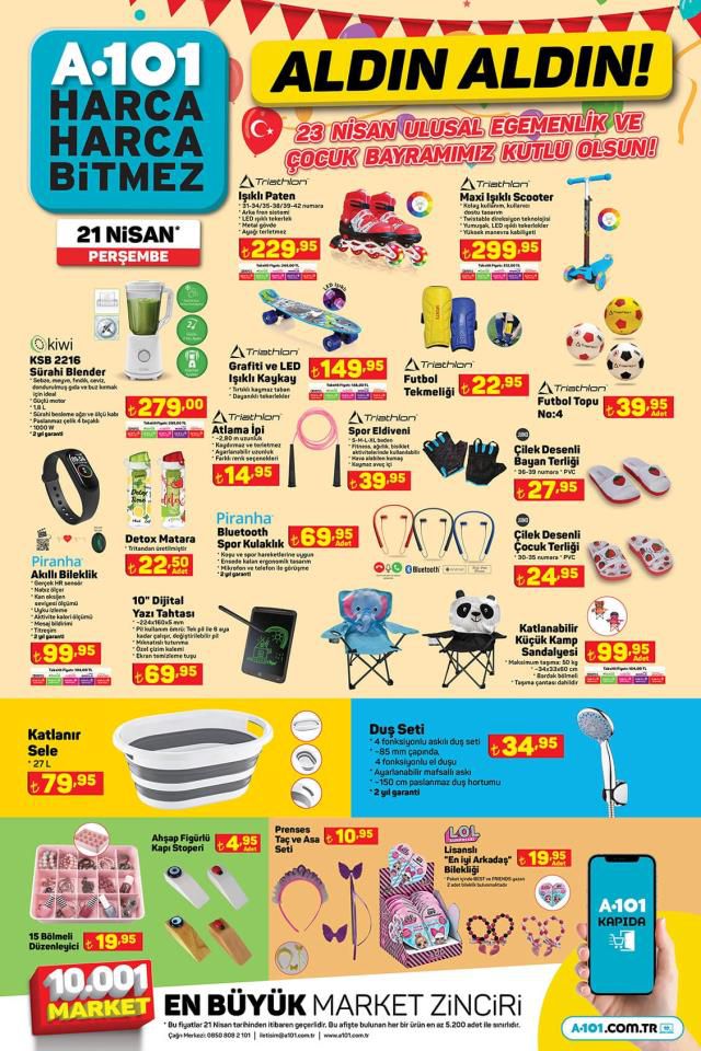 A101 aktüel ürünler kataloğu! 21 Nisan A101 bu hafta katalog ürünleri neler? A101'e gelecek ürünler ve A101 fiyat listesi!