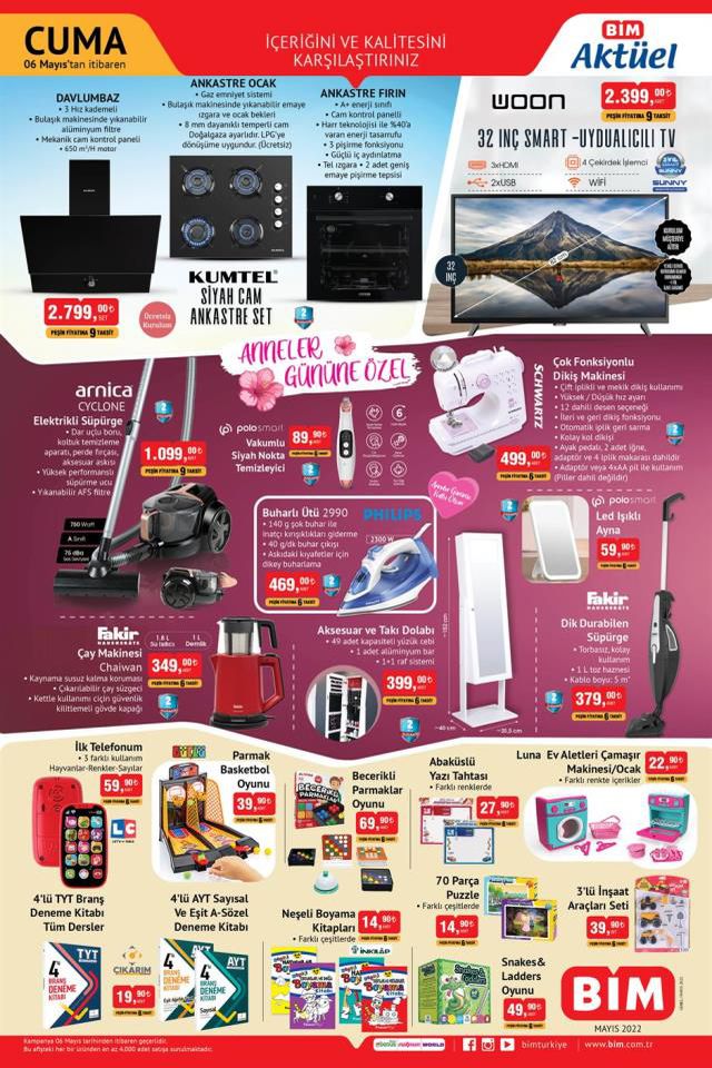 BİM katalog 6 Mayıs: Aktüel ürünler kataloğu yayınlandı! 6 Mayıs Cuma BİM bu hafta katalog ürünleri neler? BİM'e gelecek ürünler ve BİM fiyat listesi