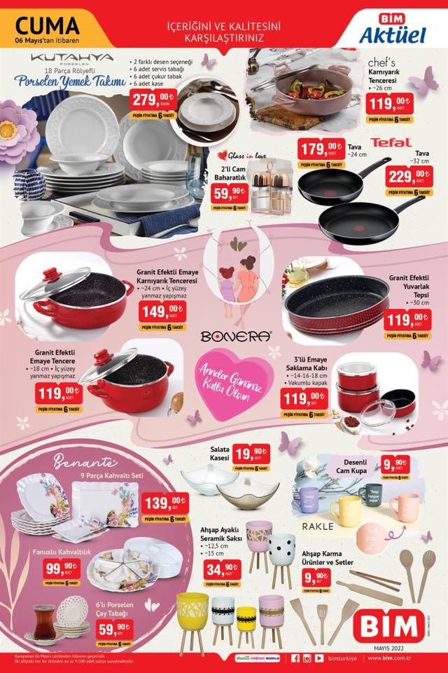 BİM katalog 6 Mayıs: Aktüel ürünler kataloğu yayınlandı! 6 Mayıs Cuma BİM bu hafta katalog ürünleri neler? BİM'e gelecek ürünler ve BİM fiyat listesi