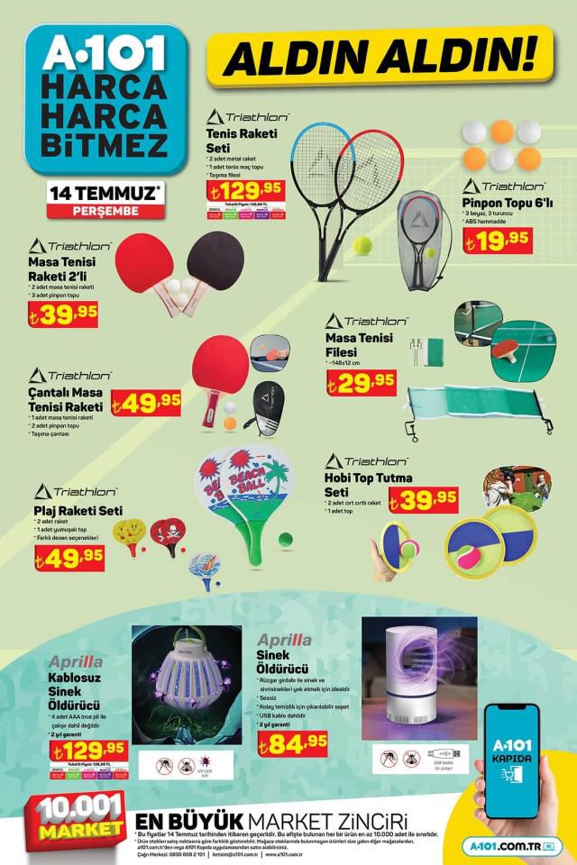 14 Temmuz A101 kataloğu: A101'e gelen ürünler! A101 bu hafta katalog ürünleri neler? A101'e gelecek ürünler ve A101 fiyat listesi...