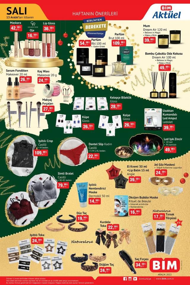 13 Aralık BİM AKTÜEL KATALOG ürünleri neler?