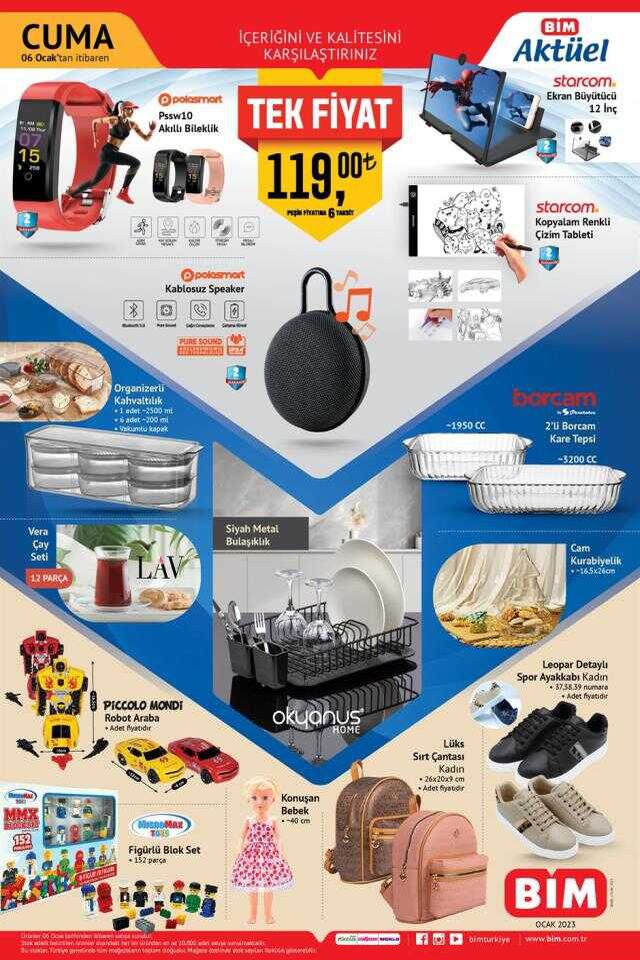 Bim aktüel ürünler kataloğu! Bugün Bim'e hangi ürünler gelecek? 6 Ocak Cuma Bugün Bim'de hangi ürünler var?