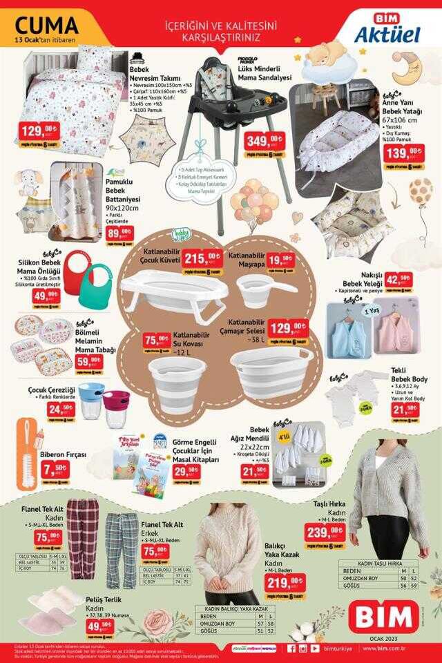 Bim aktüel ürünler kataloğu! Bugün Bim'e hangi ürünler gelecek? 13 Ocak Cuma Bugün Bim'de hangi ürünler var?