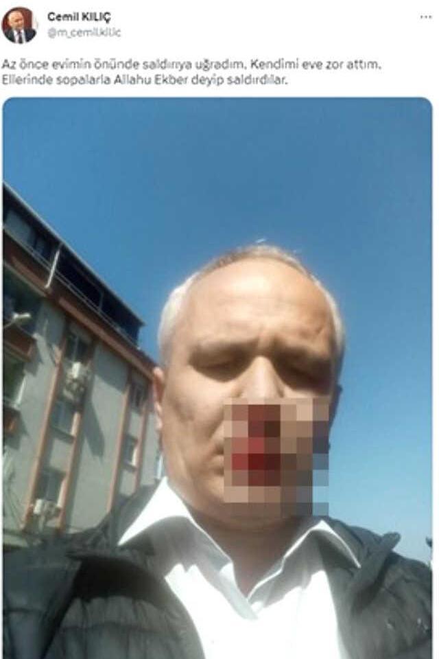 İlahiyatçı, Yazar Cemil Kılıç Evinin Önünde Saldırıya Uğradı