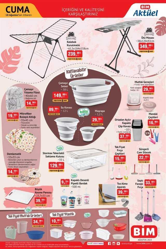 BİM AKTÜEL ÜRÜNLER: 17 Ağustos Bim aktüel ürünler kataloğu! Bugün Bim'e hangi aktüel ürünler gelecek?
