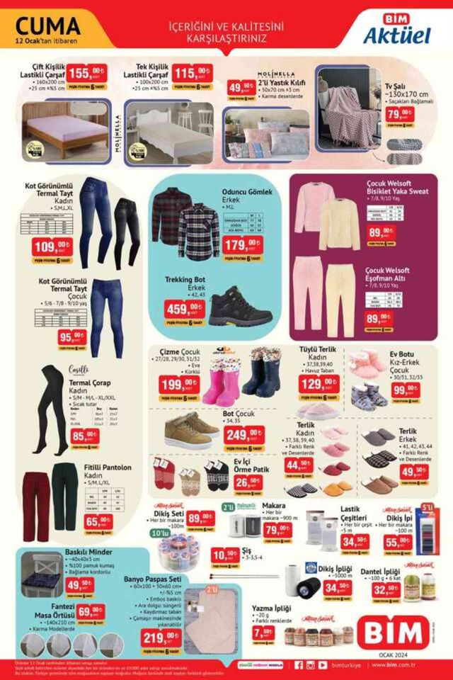 BİM AKTÜEL KATALOĞU 9-12 OCAK YAYINLANDI | BİM bu hafta katalog ürünleri neler? BİM'e gelecek ürünler ve BİM fiyat listesi!