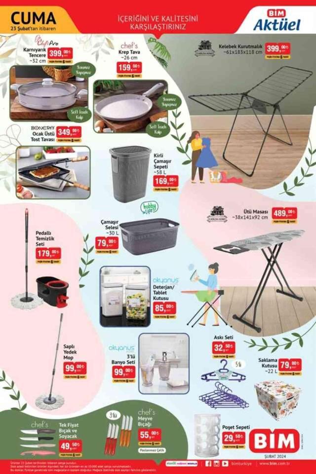 22 ŞUBAT BİM AKTÜEL ÜRÜNLER KATALOĞU YAYINLANDI: Bu hafta neler var? Bu hafta BİM'e hangi ürünler geldi?