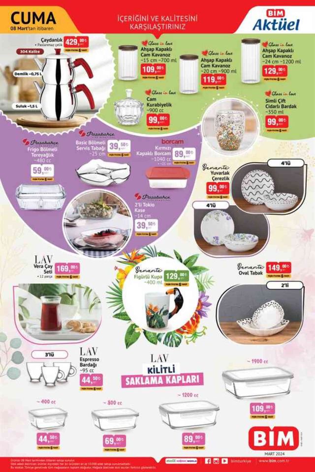 BİM AKTÜEL KATALOG (5-8 MART) | BİM'de bu hafta hangi ürünler satışa çıkacak?