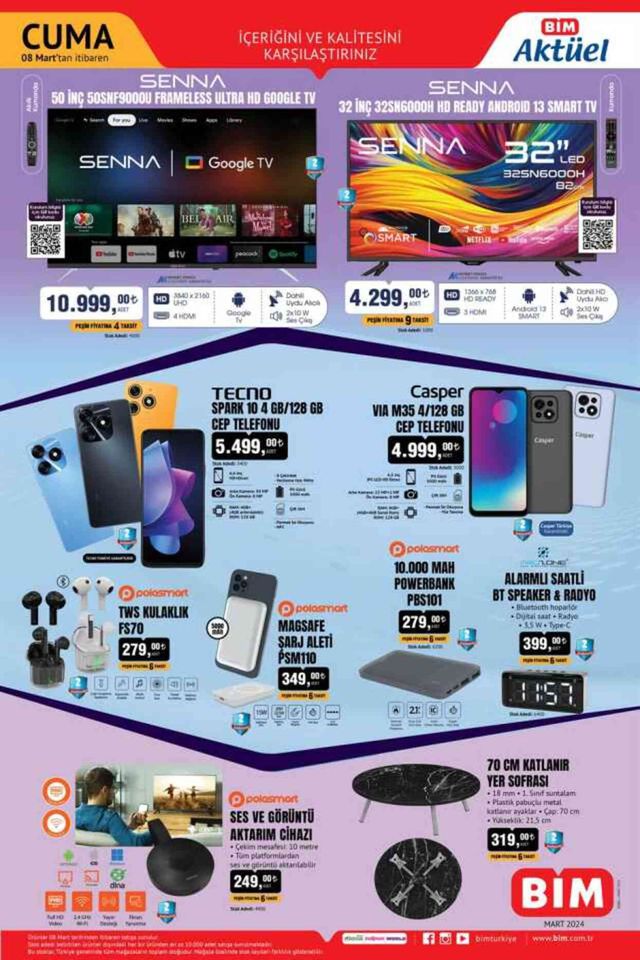 BİM AKTÜEL KATALOG (5-8 MART) | BİM'de bu hafta hangi ürünler satışa çıkacak?