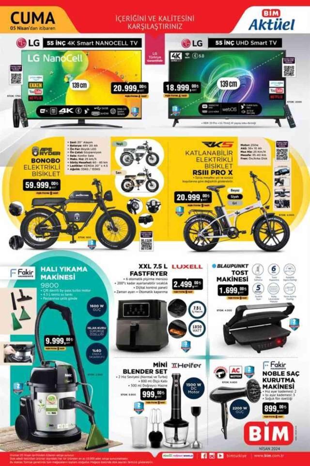 5 NİSAN BİM AKTÜEL ÜRÜNLER KATALOĞU YAYINLANDI: Bu hafta neler var? Bu hafta BİM'e hangi ürünler geldi?