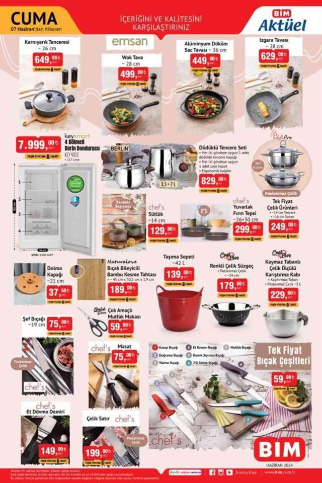 6 HAZİRAN BİM AKTÜEL YENİ GELEN ÜRÜNLER! Bu hafta BİM'de neler var, hangi ürünler geldi?