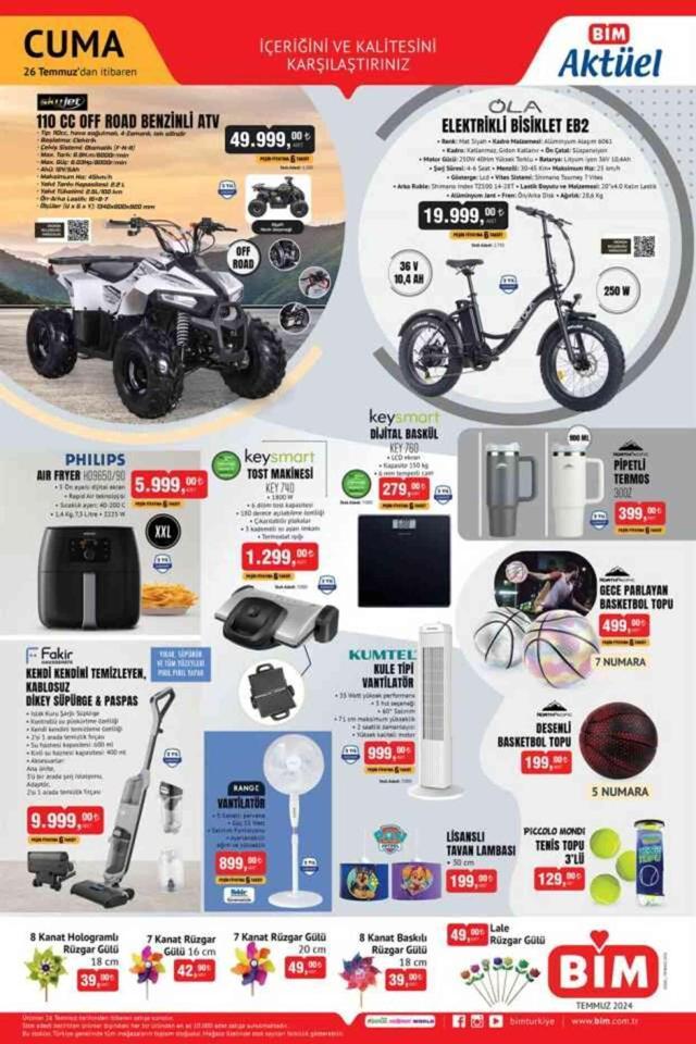 26 TEMMUZ BİM AKTÜEL KATALOĞU || BİM'de bu cuma hangi ürünler var? İşte BİM aktüel indirimli ürünler listesi