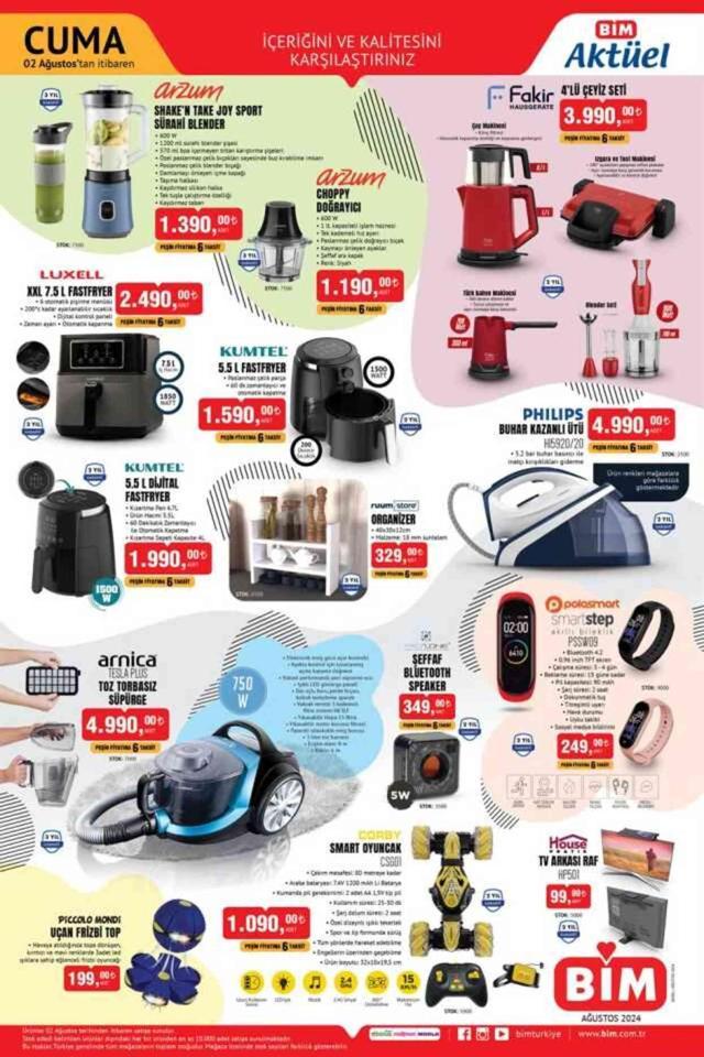 2 AĞUSTOS 2024 BİM AKTÜEL KATALOĞU || BİM'de bu cuma hangi ürünler var? İşte BİM aktüel indirimli ürünler listesi!