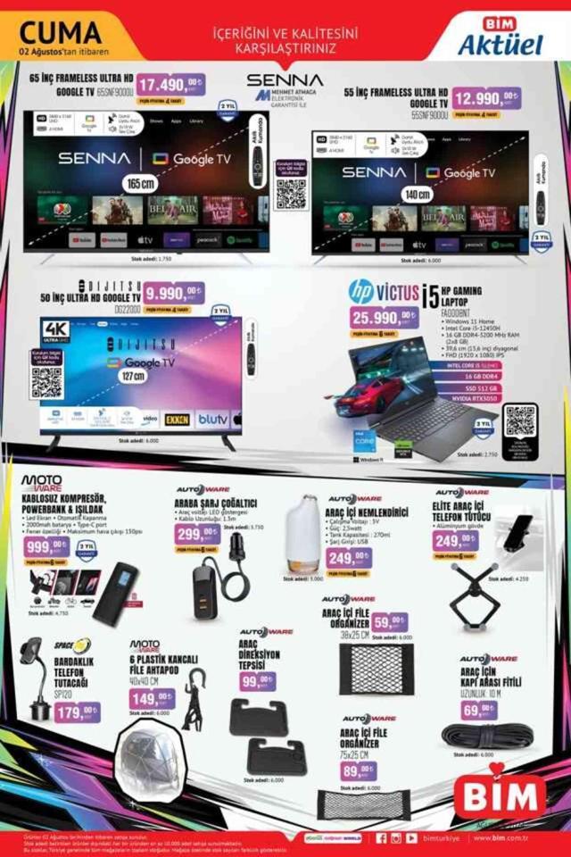 2 AĞUSTOS 2024 BİM AKTÜEL KATALOĞU || BİM'de bu cuma hangi ürünler var? İşte BİM aktüel indirimli ürünler listesi!
