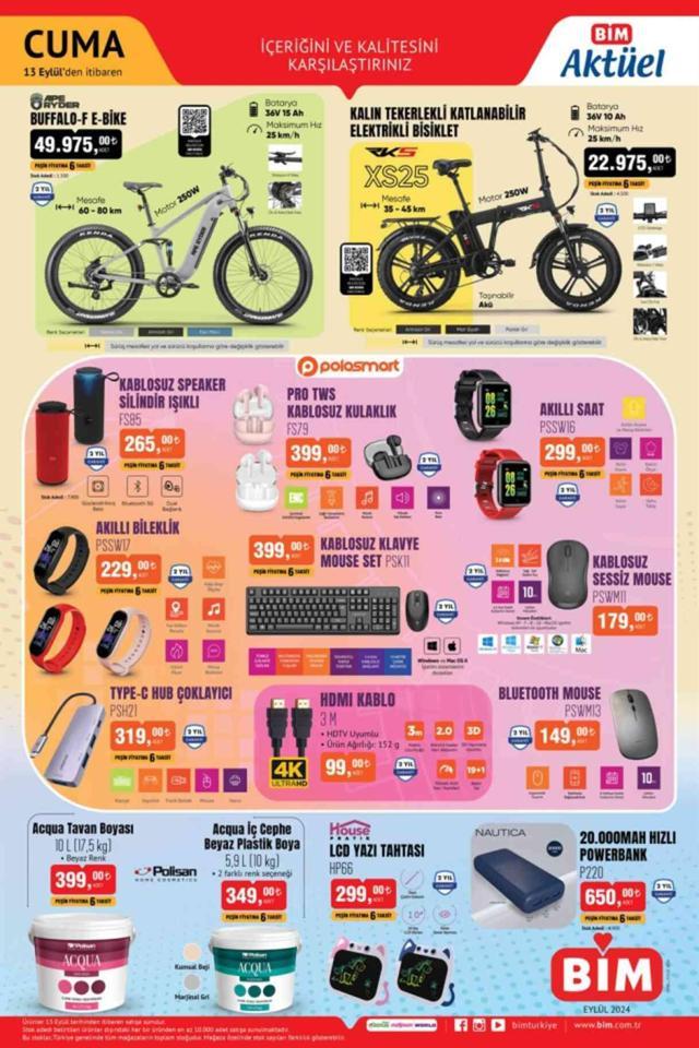 BİM AKTÜEL ÜRÜNLER: Bim'de hangi aktüel ürünler var? 13 Eylül Cuma bugün Bim'e hangi ürünler gelecek?
