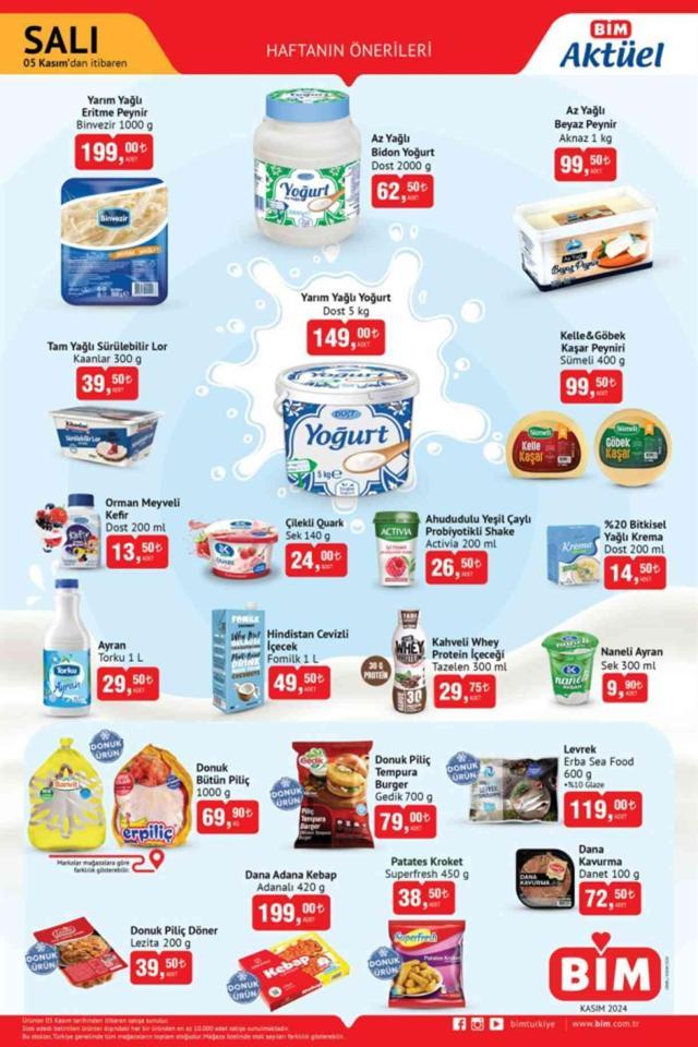 BİM 5 KASIM AKTÜEL KATALOĞU: Bim'de hangi aktüel ürünler var? 5 Kasım Salı günü Bim'e hangi ürünler gelecek?