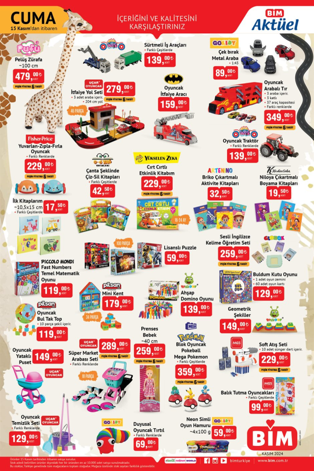 BİM 15 KASIM AKTÜEL KATALOĞU: BİM'de hangi aktüel ürünler var? 15 Kasım Cuma günü Bim'e hangi ürünler gelecek?
