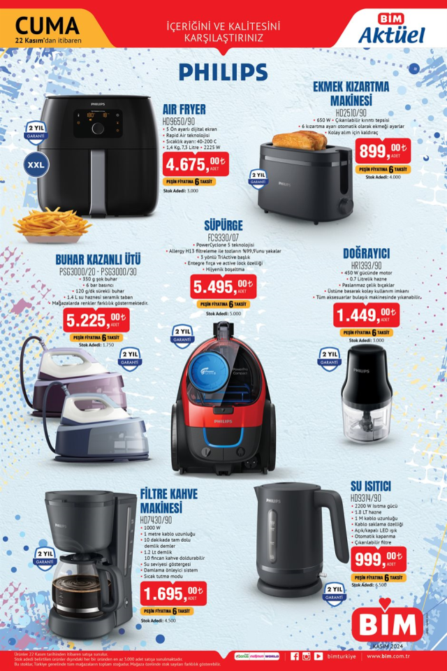 BİM 22 KASIM AKTÜEL KATALOĞU! BİM'de hangi aktüel ürünler var? 22 Kasım Cuma günü Bim'e hangi ürünler gelecek?