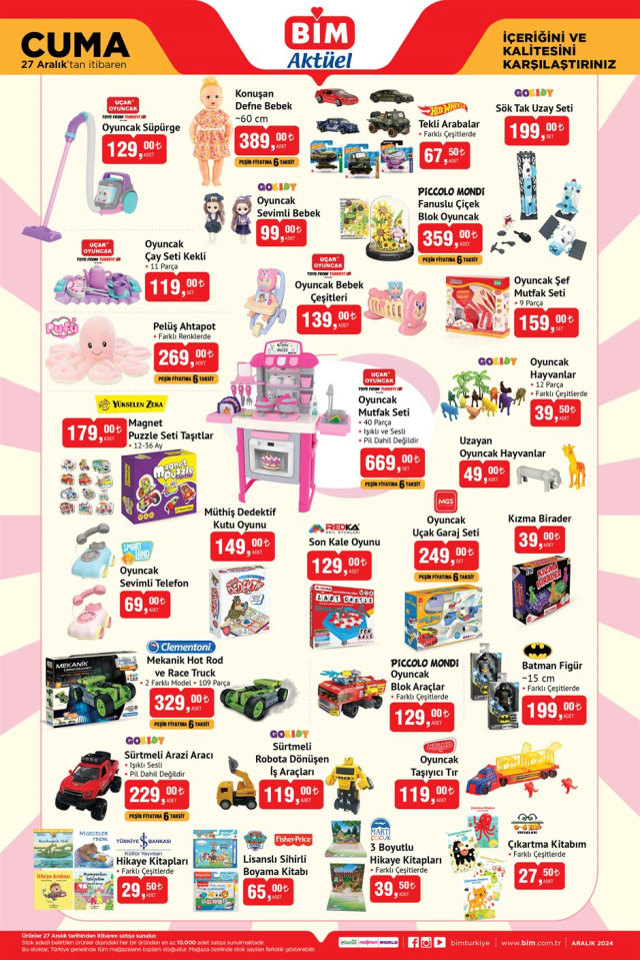BİM AKTÜEL 27 ARALIK KATALOĞU! 27 Aralık Cuma BİM aktüel kataloğunda hangi ürünler var? BİM'de bu hafta hangi fırsatlar var?