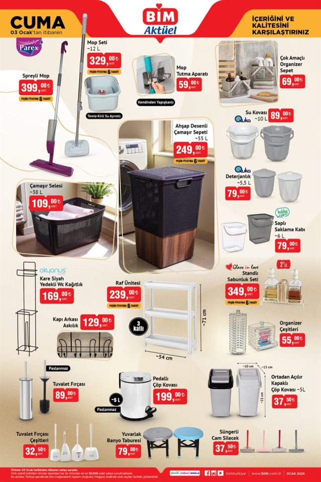 3 OCAK BİM AKTÜEL KATALOĞU! 3 Ocak Cuma BİM aktüel kataloğunda hangi ürünler var? BİM aktüel elektronik ürünler neler?