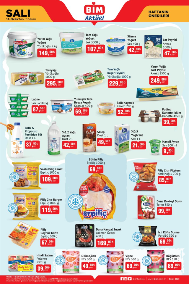 14 OCAK BİM KATALOĞU 2025 | BİM AKTÜEL kataloğunda neler var? Bugün BİM'de hangi ürünler olacak?