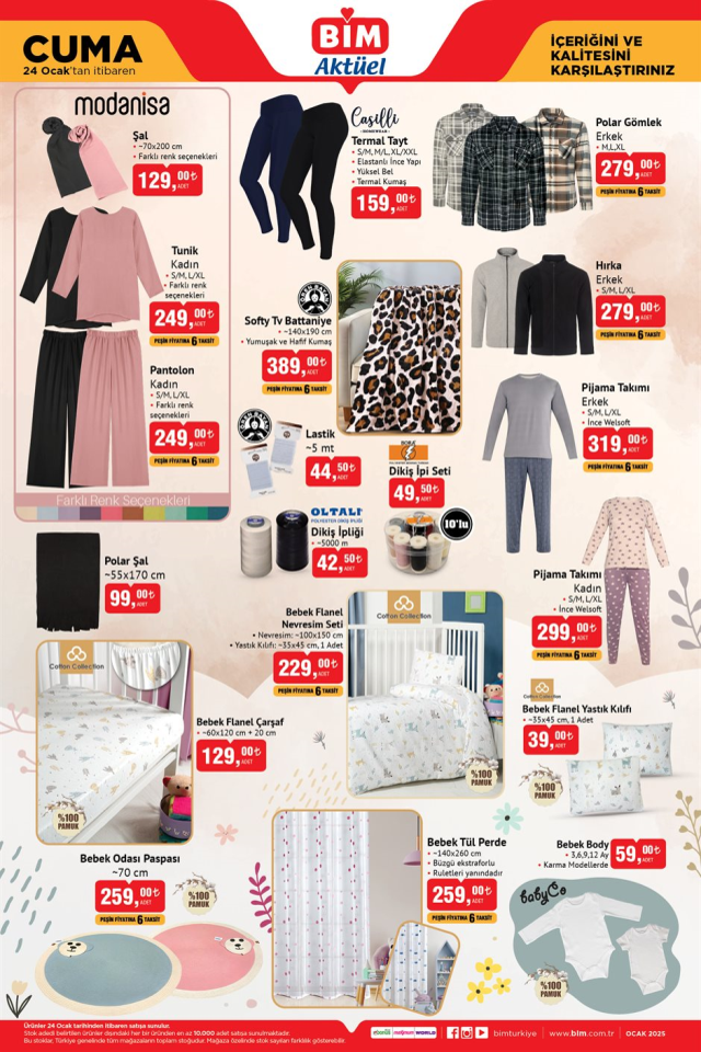BİM Aktüel 24 Ocak 2025 | BİM AKTÜEL kataloğunda neler var? Bugün BİM'de hangi ürünler olacak?
