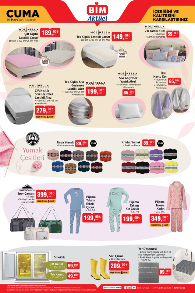 14 MART BİM KATALOĞU || BİM 14 Mart 2025 kataloğunda hangi ürünler var?