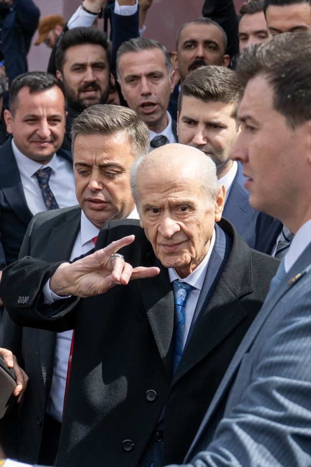MHP lideri Bahçeli, 66 gün sonra ilk kez görüntülendi