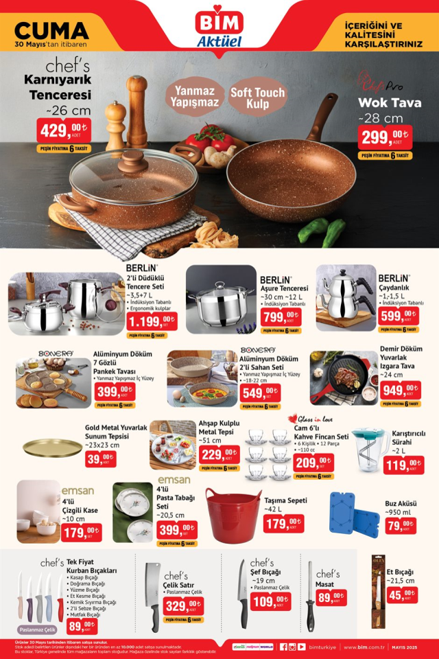 BİM 30 MAYIS 2025 KATALOĞU || Bim'de bu cuma neler var? Bim aktüel 30 Mayıs 2025 kataloğunda hangi ürünler indirimde?