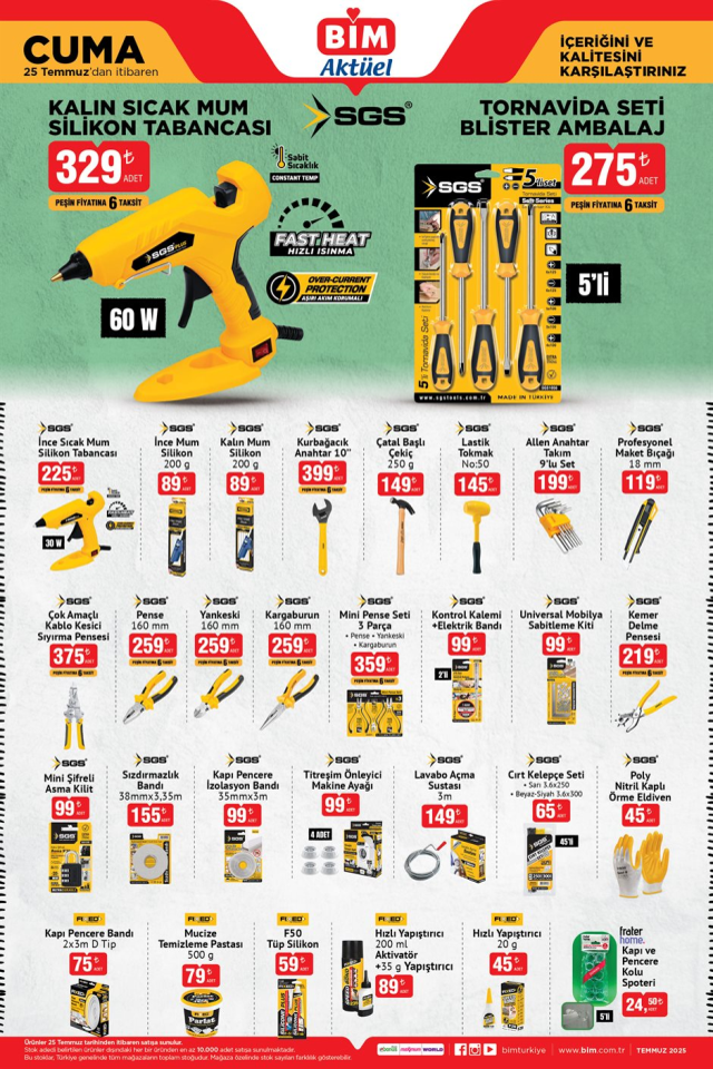 BİM 22-25 Temmuz BİM aktüel kataloglarında bu hafta hangi ürünler satışa çıkacak?