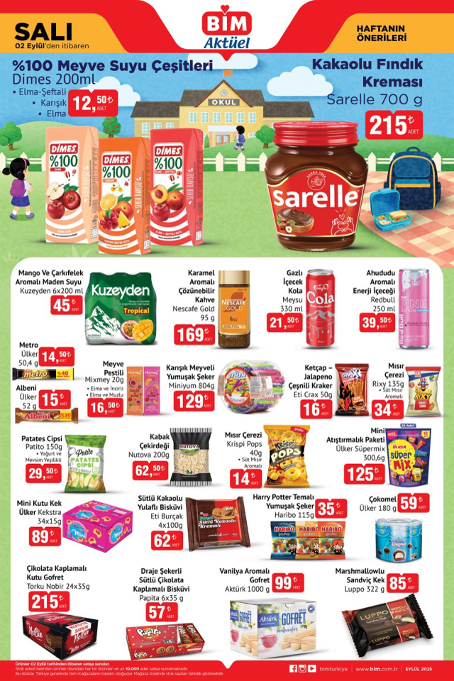 BİM AKTÜEL ÜRÜNLER KATALOĞU! 2-5 Eylül BİM indirimli ürünler nelerdir? Bu hafta BİM'e hangi ürünler gelecek? İndirimli kırtasiye ürünleri...