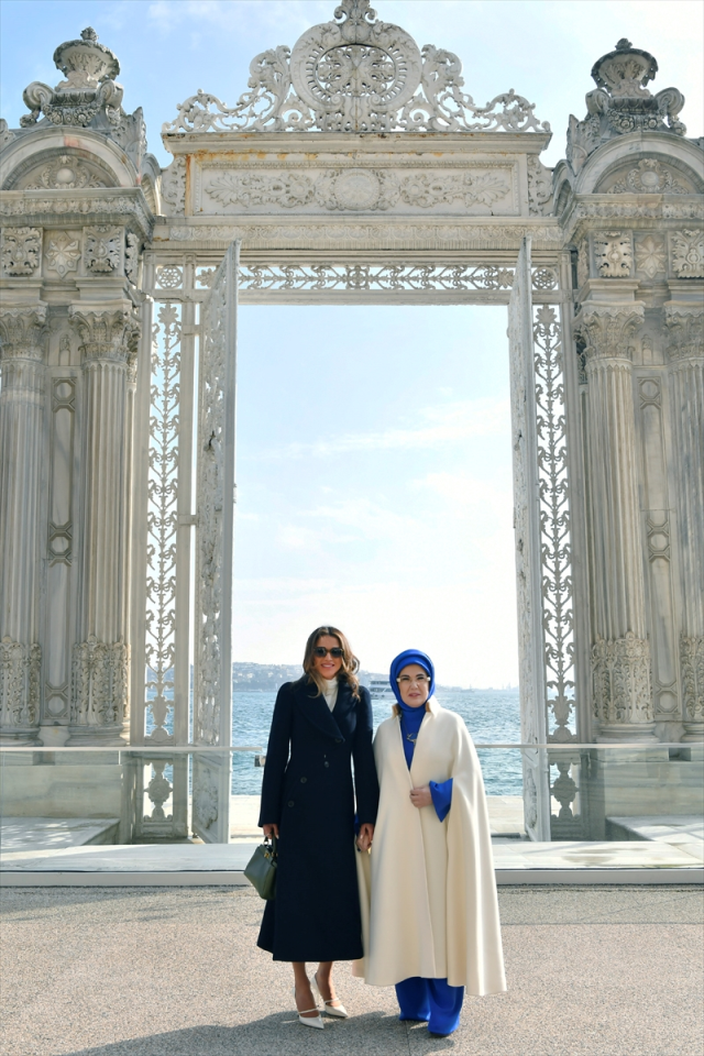 Emine Erdoğan, Ürdün Kraliçesi Rania ile bir araya geldi