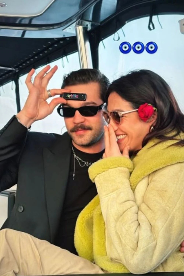 Aybüke Pusat ile Furkan Andıç'tan aşk pozları