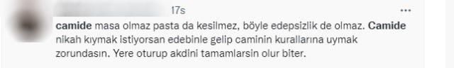 Sosyal medyada infial yaratan video! Camide nikah kıyıp pasta kestiler