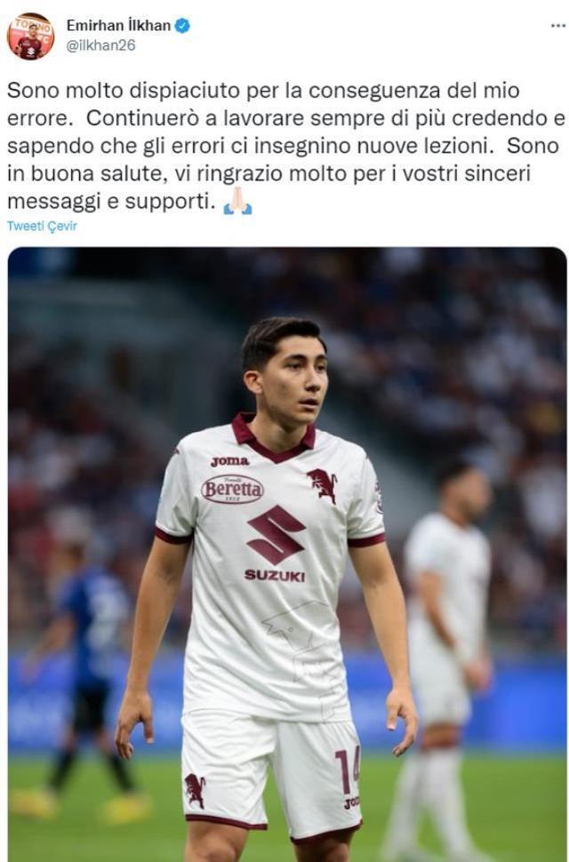 Inter maçında yaptığı hata pahalıya patlayan Emirhan İlkhan'dan paylaşım: Üzgünüm
