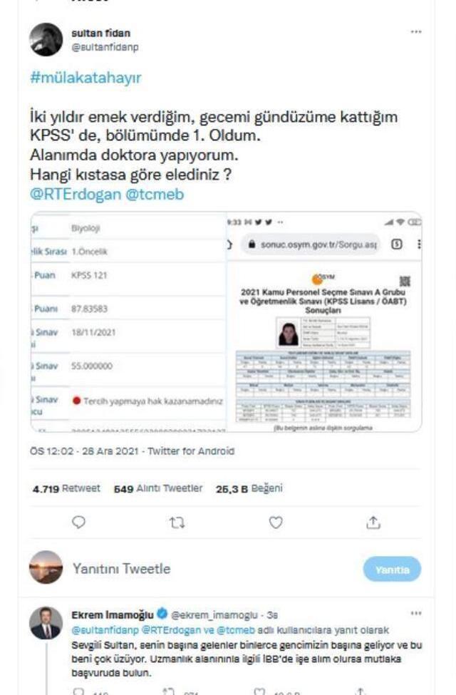 Kılıçdaroğlu ve İmamoğlu'ndan yüksek KPSS puanına rağmen sözlü mülakatta elenen öğretmenlere destek! Paylaşımlar peş peşe geldi