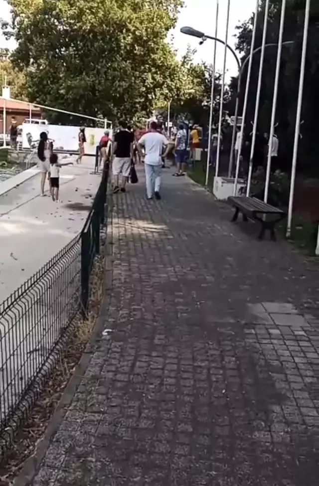 Su kayağı yapan eşinin fotoğrafının çekildiğini görünce deliye döndü