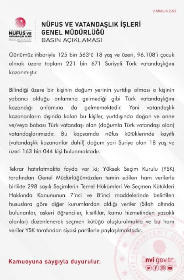2023 seçimlerinde kaç Suriyeli oy kullanacak? Bakanlık resmi rakamları paylaştı