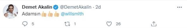 Demet Akalın'dan Chris Rock'a tokat atan Will Smith'e çok konuşulacak yorum: Eline sağlık