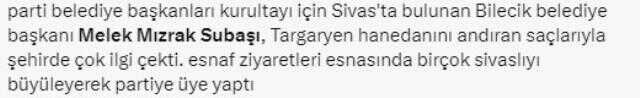 İmamoğlu'nu ağırlayan Bilecik Belediyesi Başkanvekili Melek Mızrak Subaşı sosyal medyaya damga vurdu! Herkes aynı yorumu yapıyor