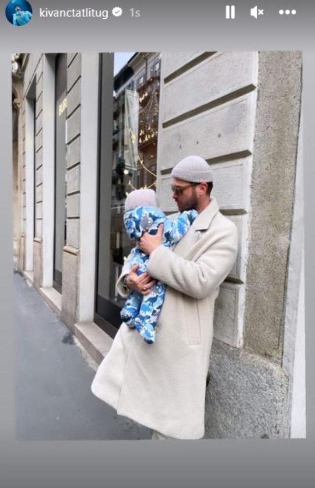 Baba oğul rekor kırıyor! Kıvanç Tatlıtuğ'dan oğlu Kurt Efe'li paylaşım