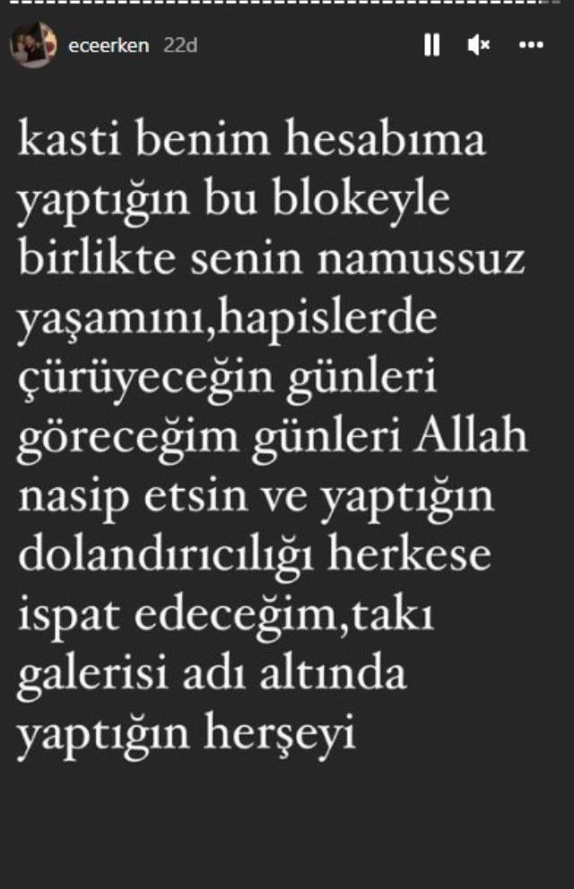 Hesabına bloke konulan Ece Erken ateş püskürdü: Şafak'ın ölümüne sebebiyet veren kişi yaptı