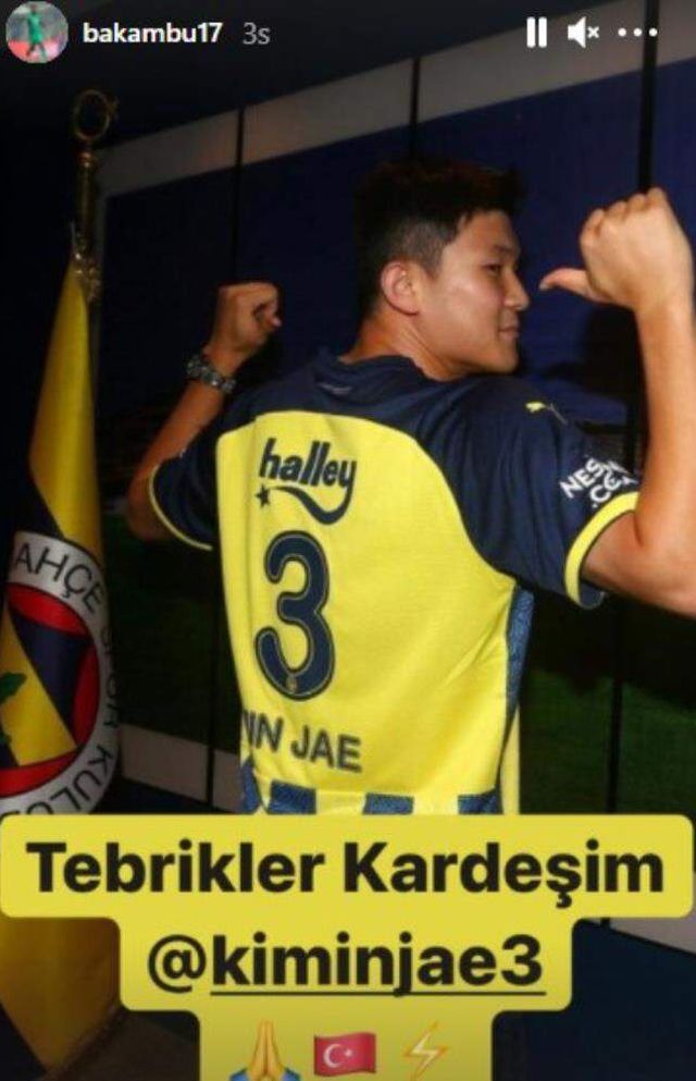 Kim'i tebrik eden Bakambu'nun yaptığı paylaşımlar, F.Bahçe'ye transfer olacağı iddialarını güçlendirdi