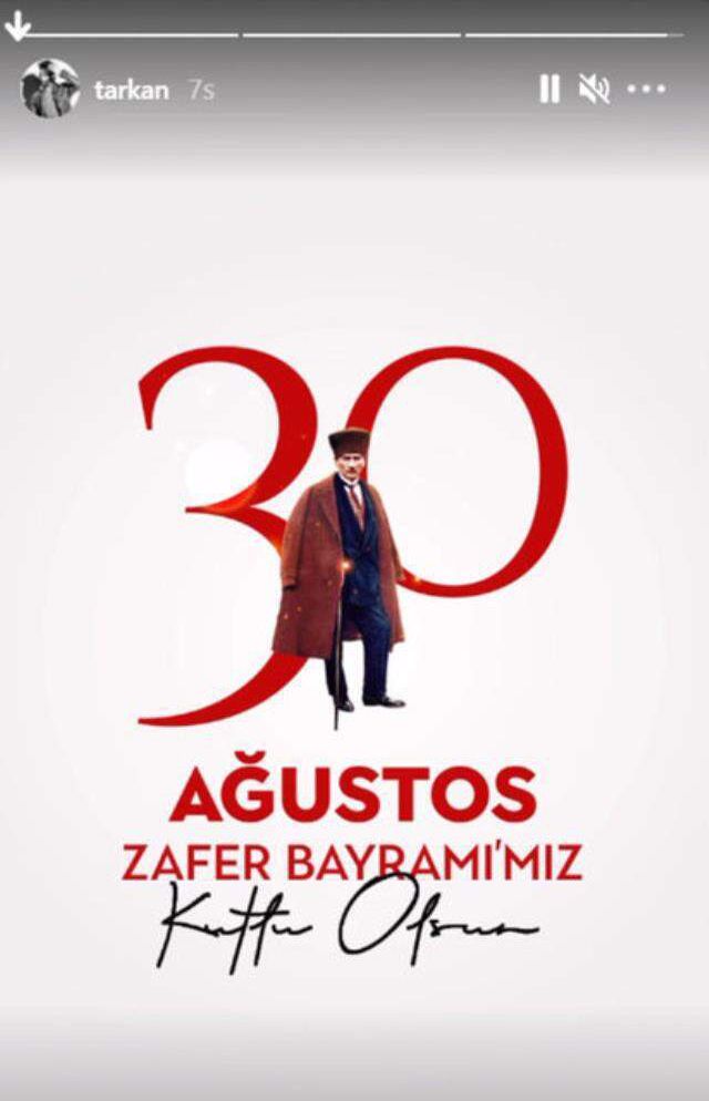 Ünlü isimlerden 30 Ağustos Zafer Bayramı paylaşımları