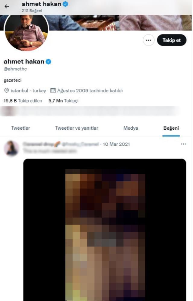 Ahmet Hakan neyi beğendi? Ahmet Hakan Twitter beğeni olayı nedir?