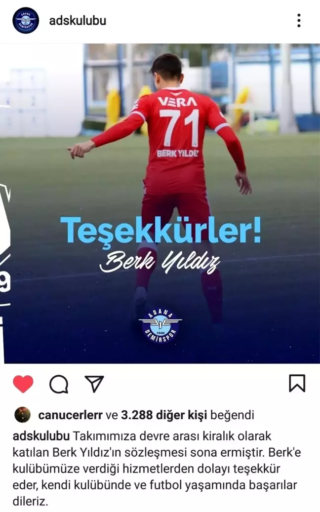 Adana Demirspor'da 2 oyuncu daha takımdan ayrıldı